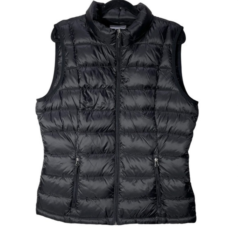 Charter Club Light weight Black Down Puffer Vest Jacket Size M